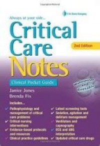 Ebook PSIK : Critical Care Notes : Clinical Pocket Guide