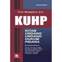 Indonesia KUHP : Kitab Undang-undang Hukum pidana